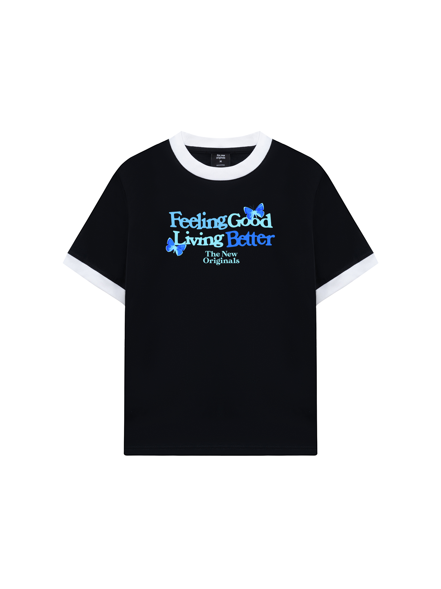 Áo Thun Ringer Relaxed Fit Be Bold Feeling Good Living Better