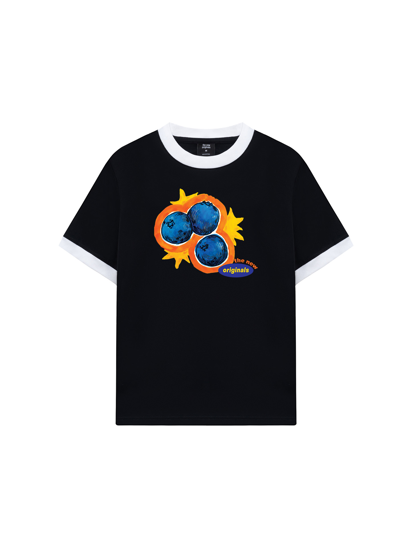 Áo Thun Ringer Relaxed Fit Blueberries