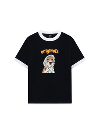 Áo Thun Ringer Relaxed Fit Animal Mood Puppy