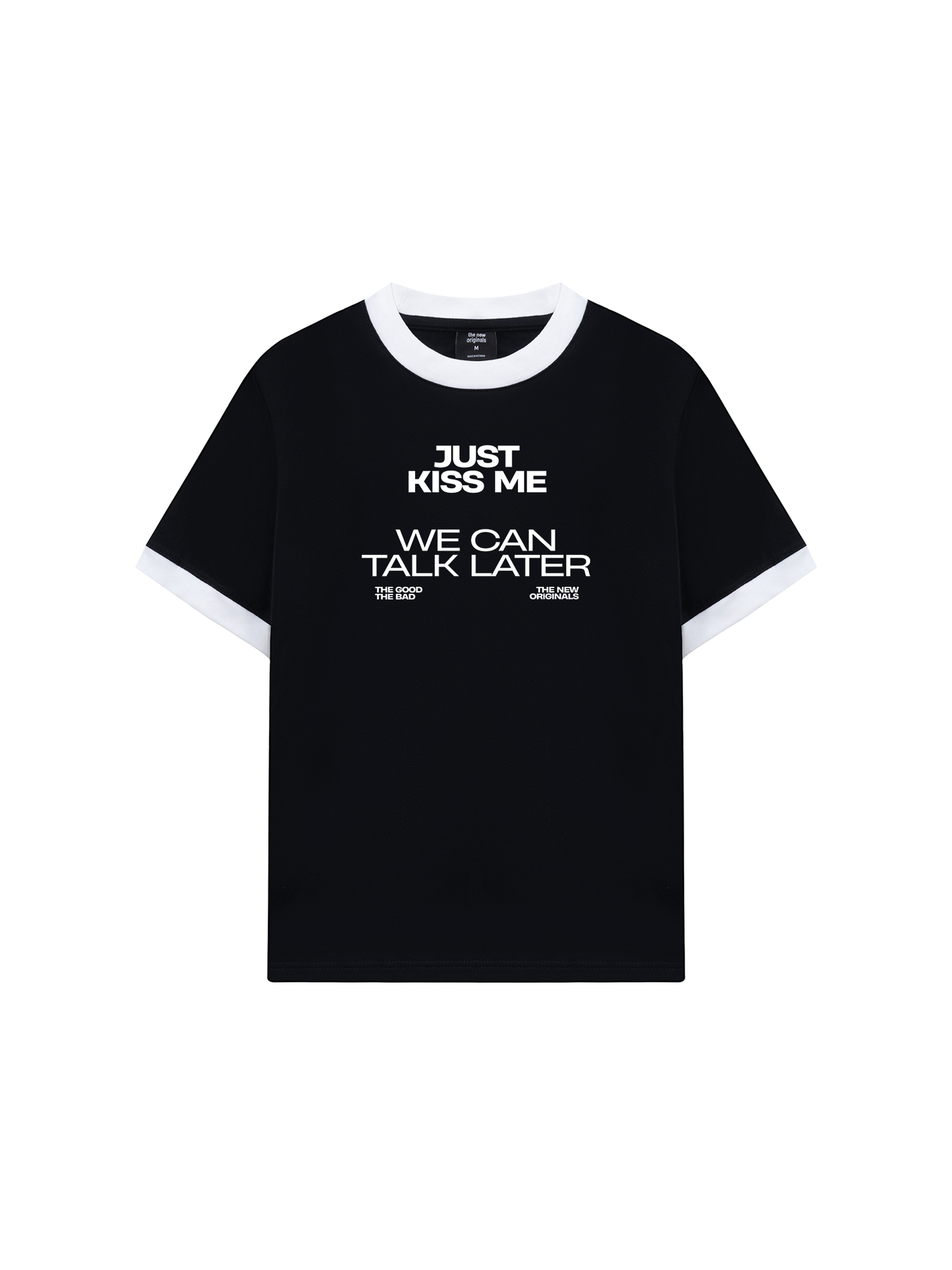 Áo Thun Ringer Relaxed Fit Life Vibe Just Kiss Me