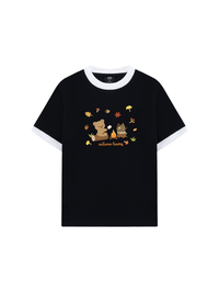 Áo Thun Ringer Relaxed Fit Autumn Vibes Autumn Leaves
