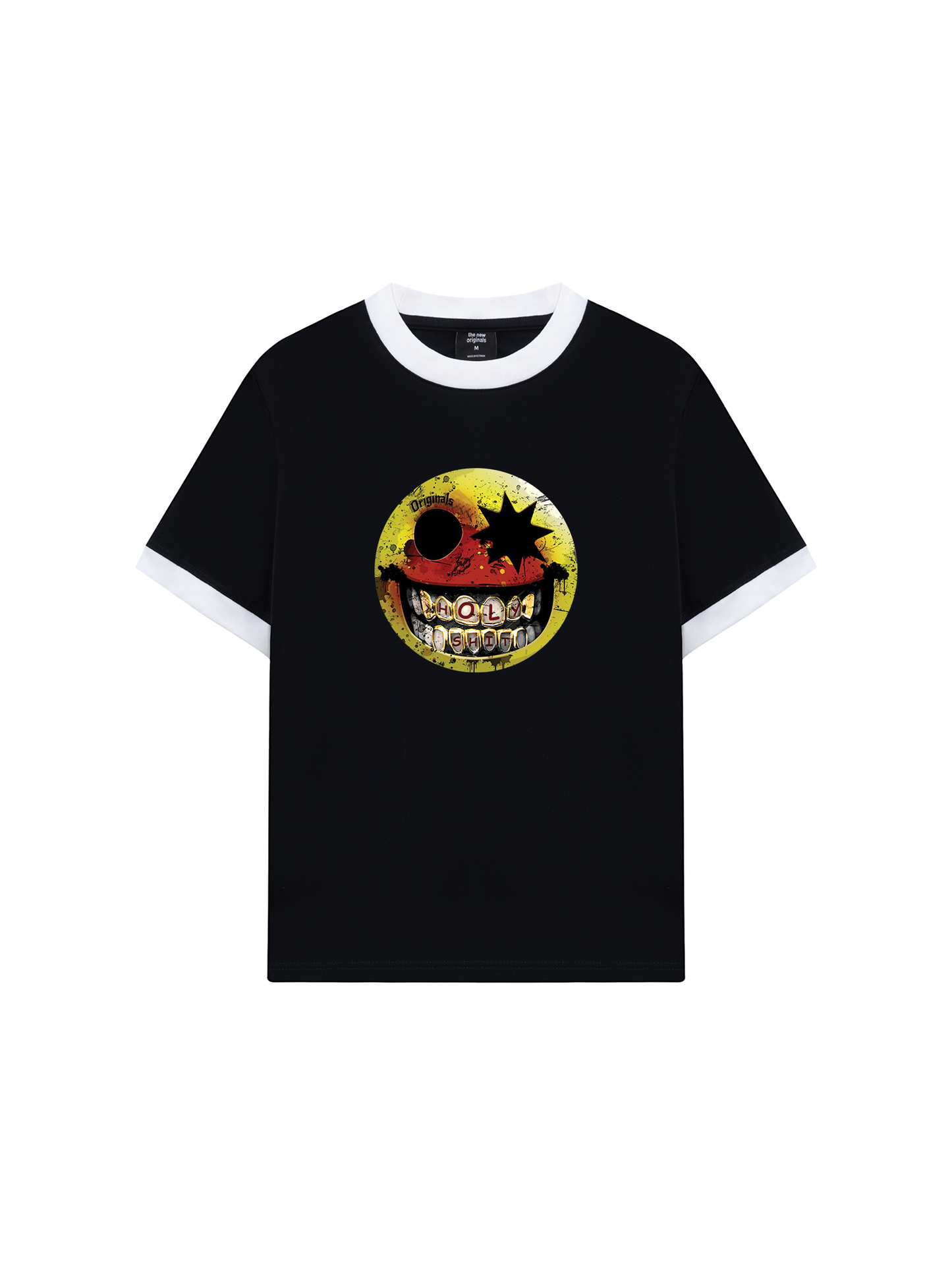 Áo Thun Ringer Relaxed Fit - Gangster Smiley