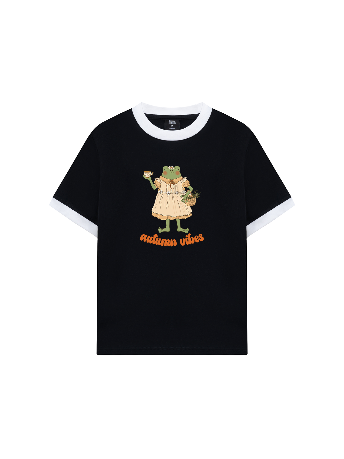 Áo Thun Ringer Relaxed Fit Autumn Frog