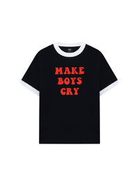 Áo Thun Ringer Relaxed Fit Make boys cry