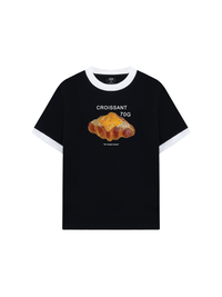 Áo Thun Ringer Relaxed Fit Sweet Pastry Croisant