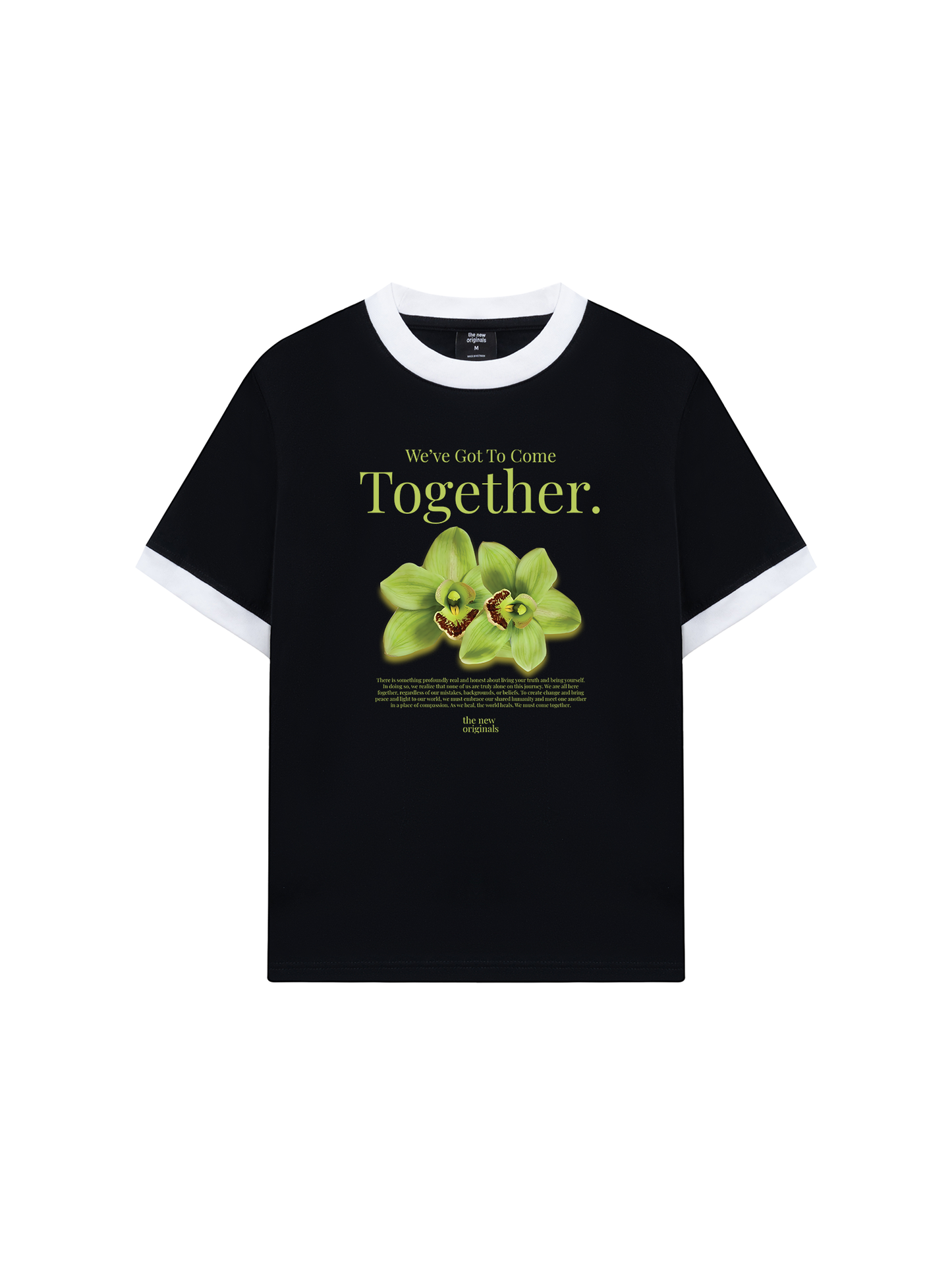 Áo Thun Ringer Relaxed Fit Summer Vibes Green Flower