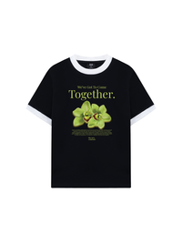 Áo Thun Ringer Relaxed Fit Summer Vibes Green Flower