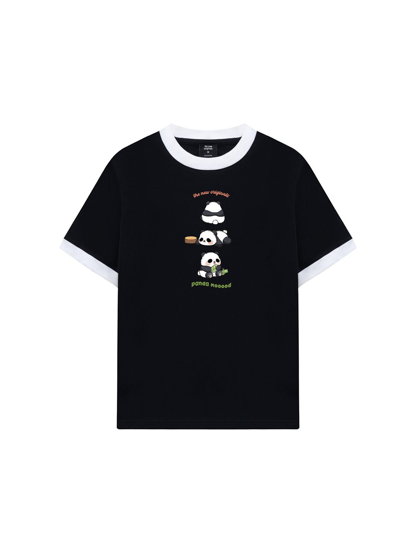 Áo Thun Ringer Relaxed Fit Panda Moooood