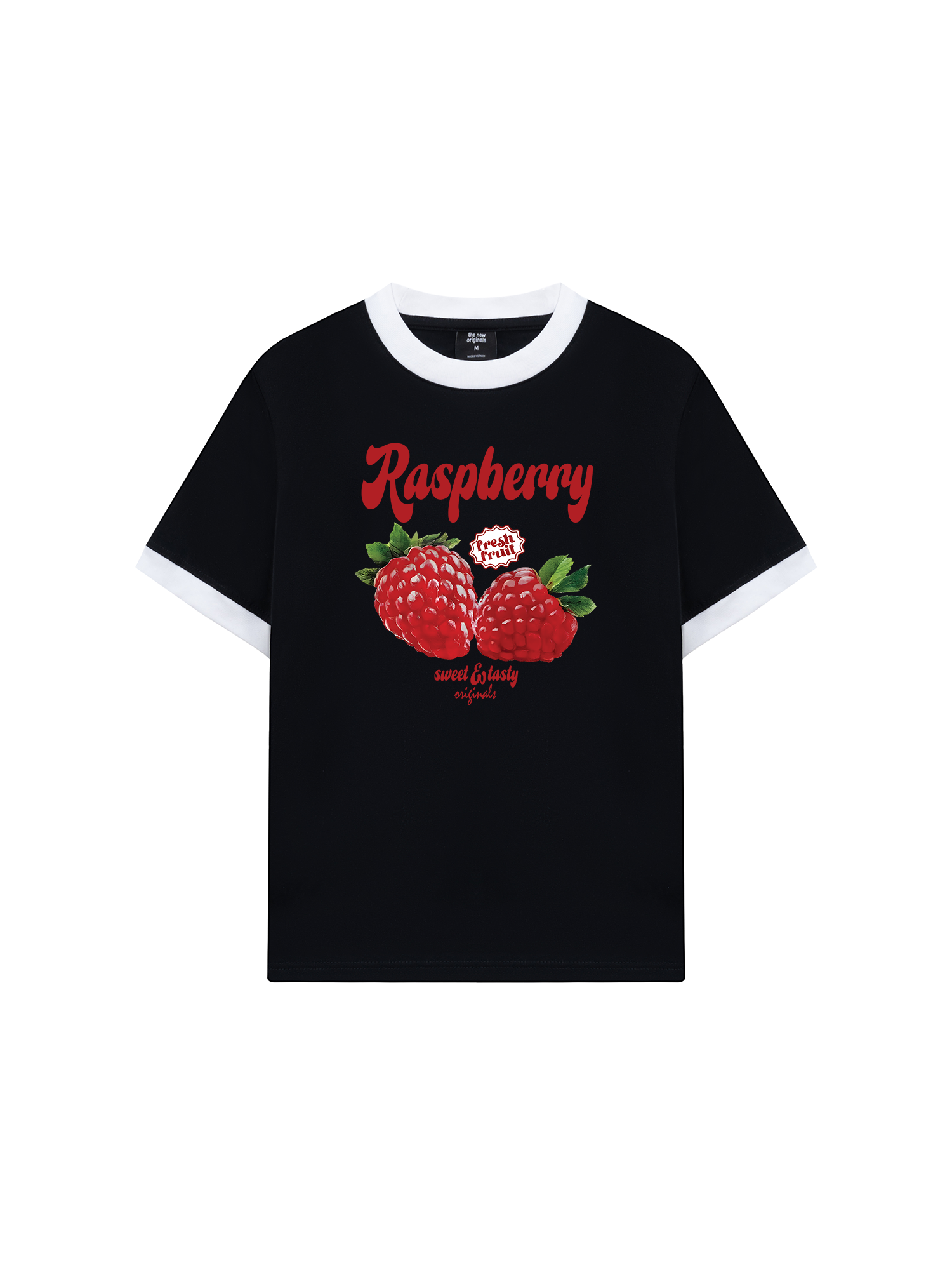 Áo Thun Ringer Relaxed Fit Summer Vibes Raspberry