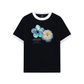 Áo Thun Ringer Relaxed Fit Summer Vibes Souble Blue Flower