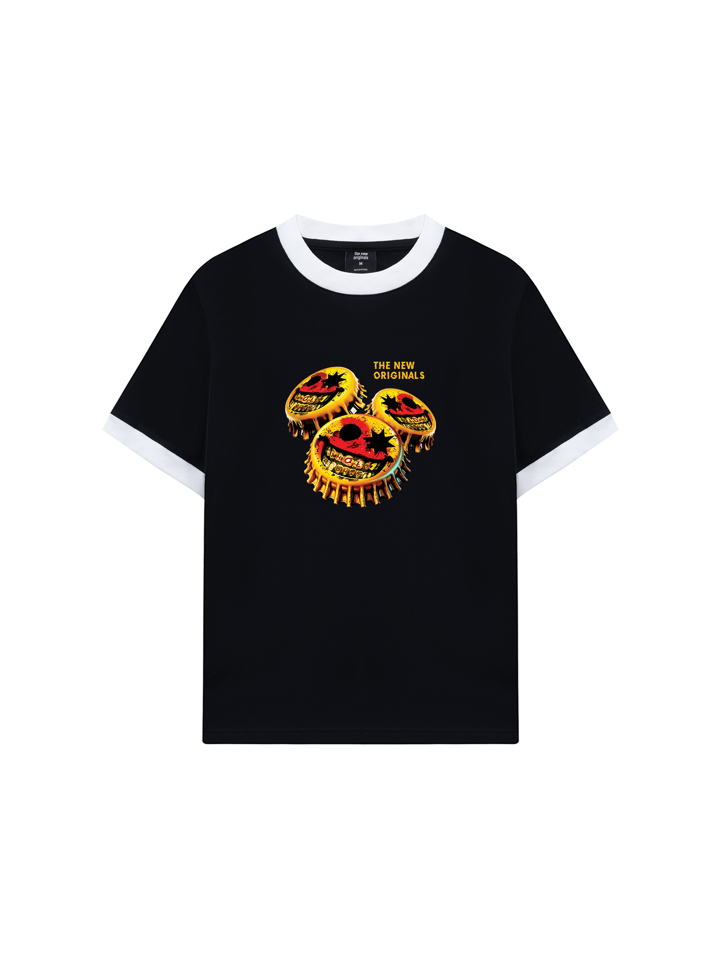 Áo Thun Ringer Relaxed Fit Gangster Smile Cap Art