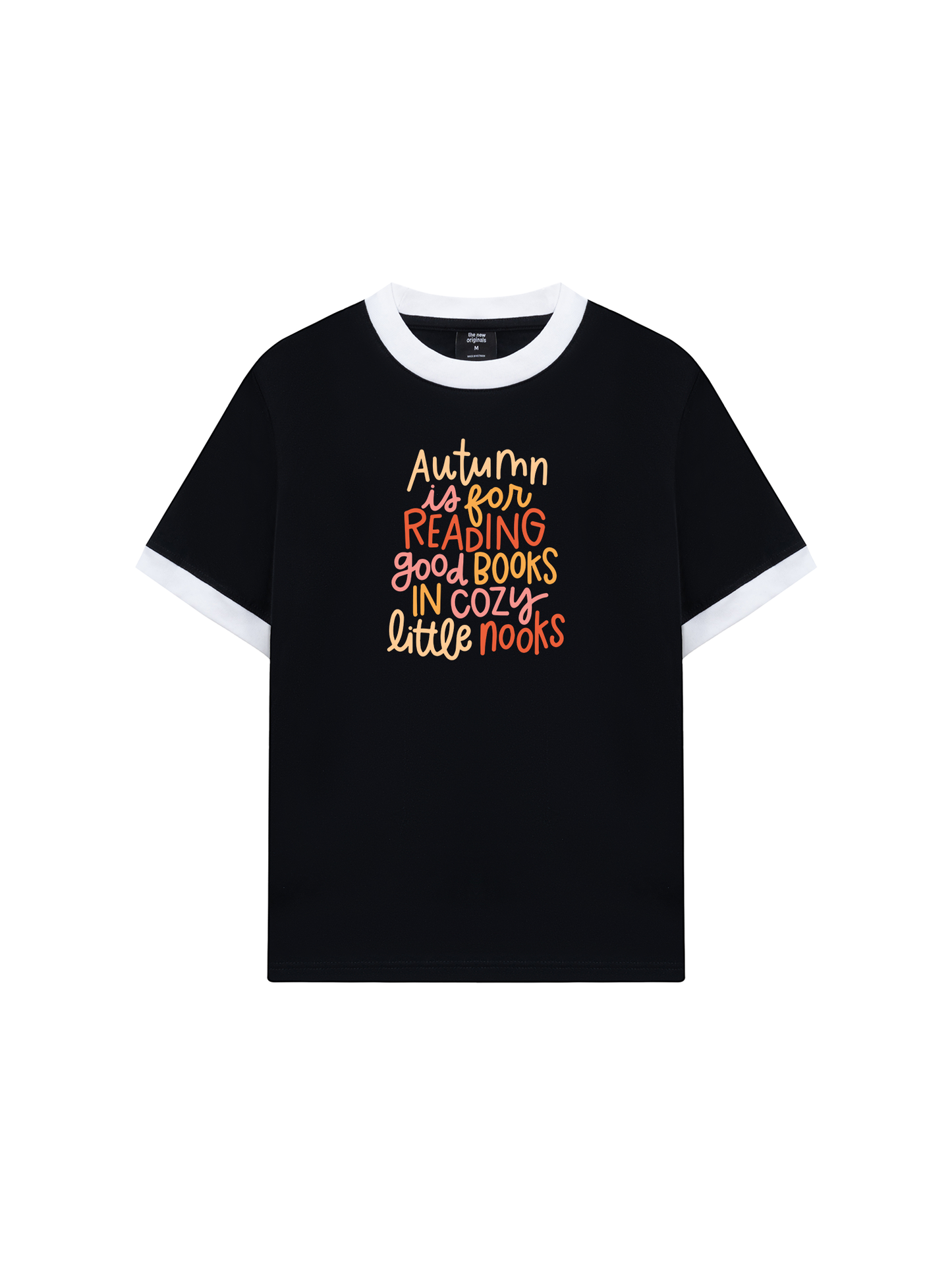 Áo Thun Ringer Relaxed Fit Autumn is For Reading Good Books