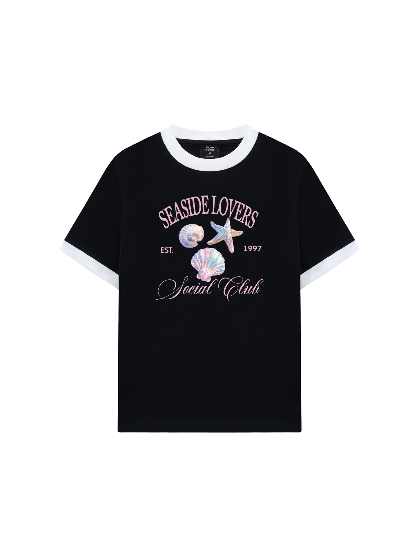 Áo Thun Ringer Relaxed Fit Ocean Hologram Seaside Lover