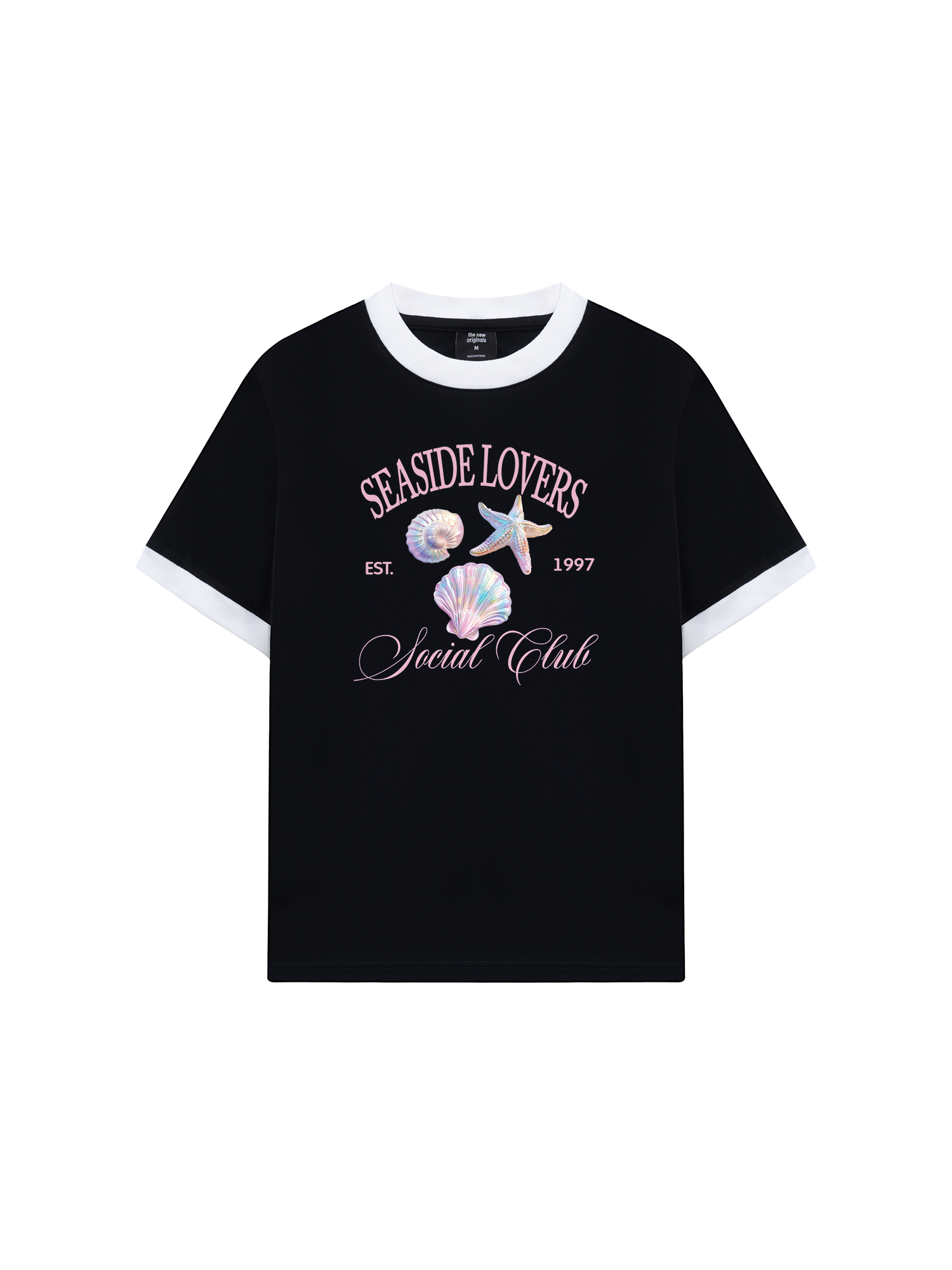 Áo Thun Ringer Relaxed Fit Ocean Hologram Seaside Lover
