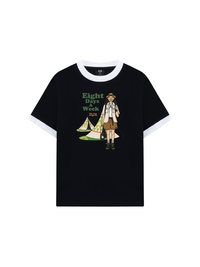 Áo Thun Ringer Relaxed Fit Eight Days A Week Girl