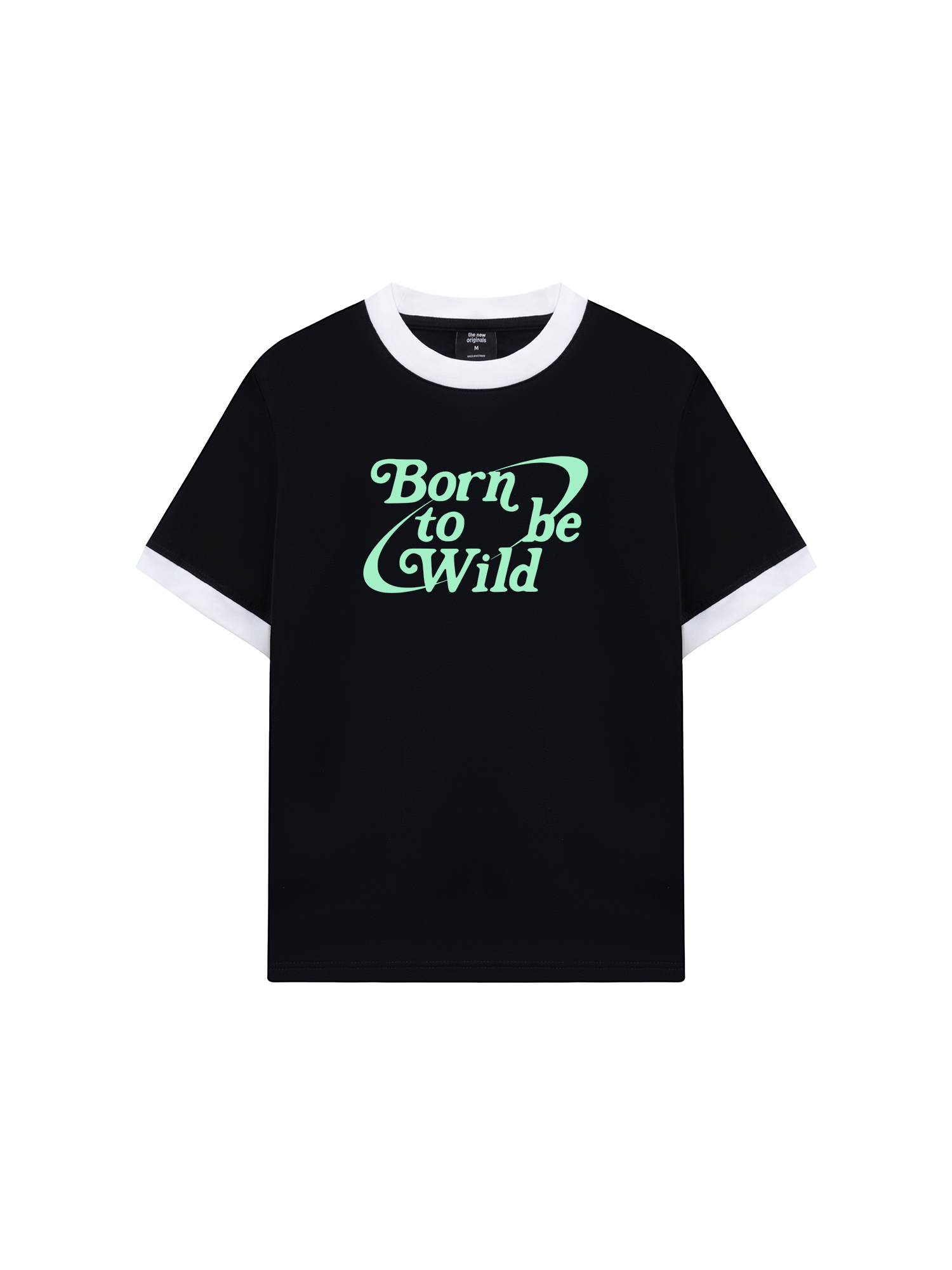 Áo Thun Ringer Relaxed Fit Born To Be Wild