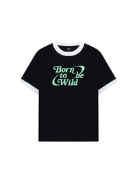 Áo Thun Ringer Relaxed Fit Born To Be Wild