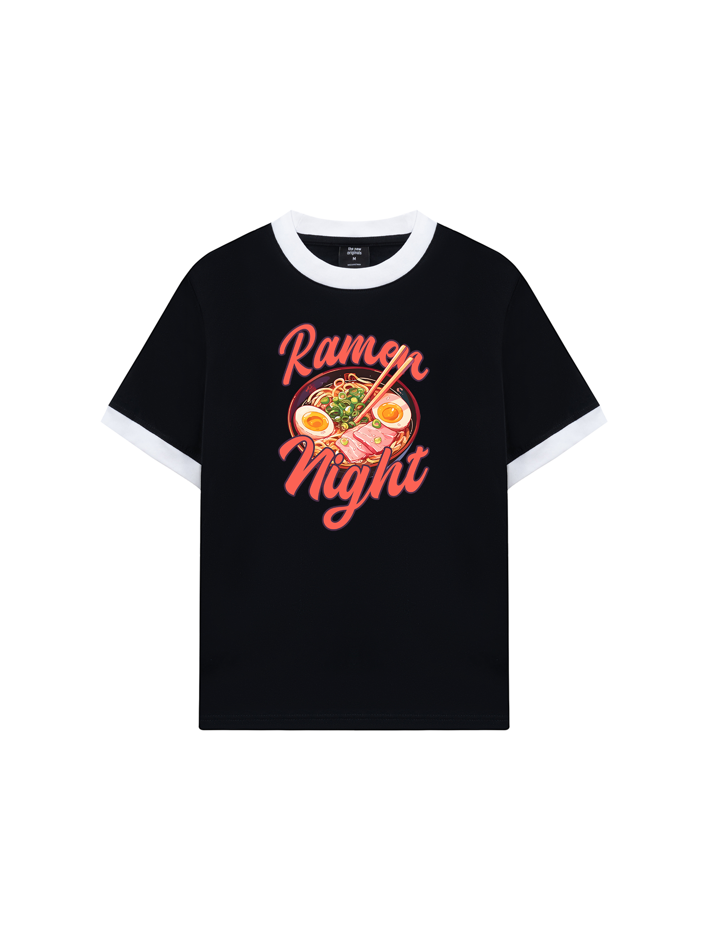 Áo Thun Ringer Relaxed Fit Foody Ramen Night