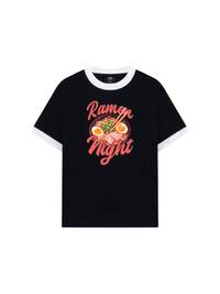 Áo Thun Ringer Relaxed Fit Foody Ramen Night