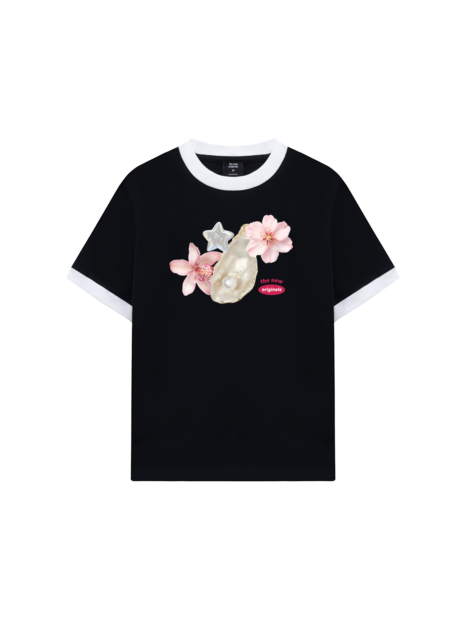 Áo Thun Ringer Relaxed Fit Pearl Bloom_