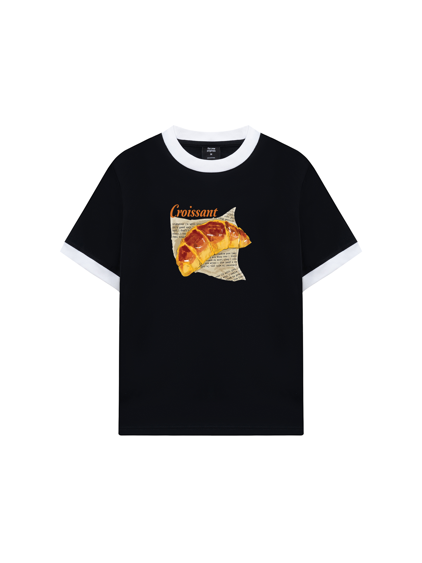 Áo Thun Ringer Relaxed Fit Croissant