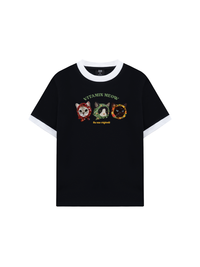 Áo Thun Ringer Relaxed Fit Vitamin Meow