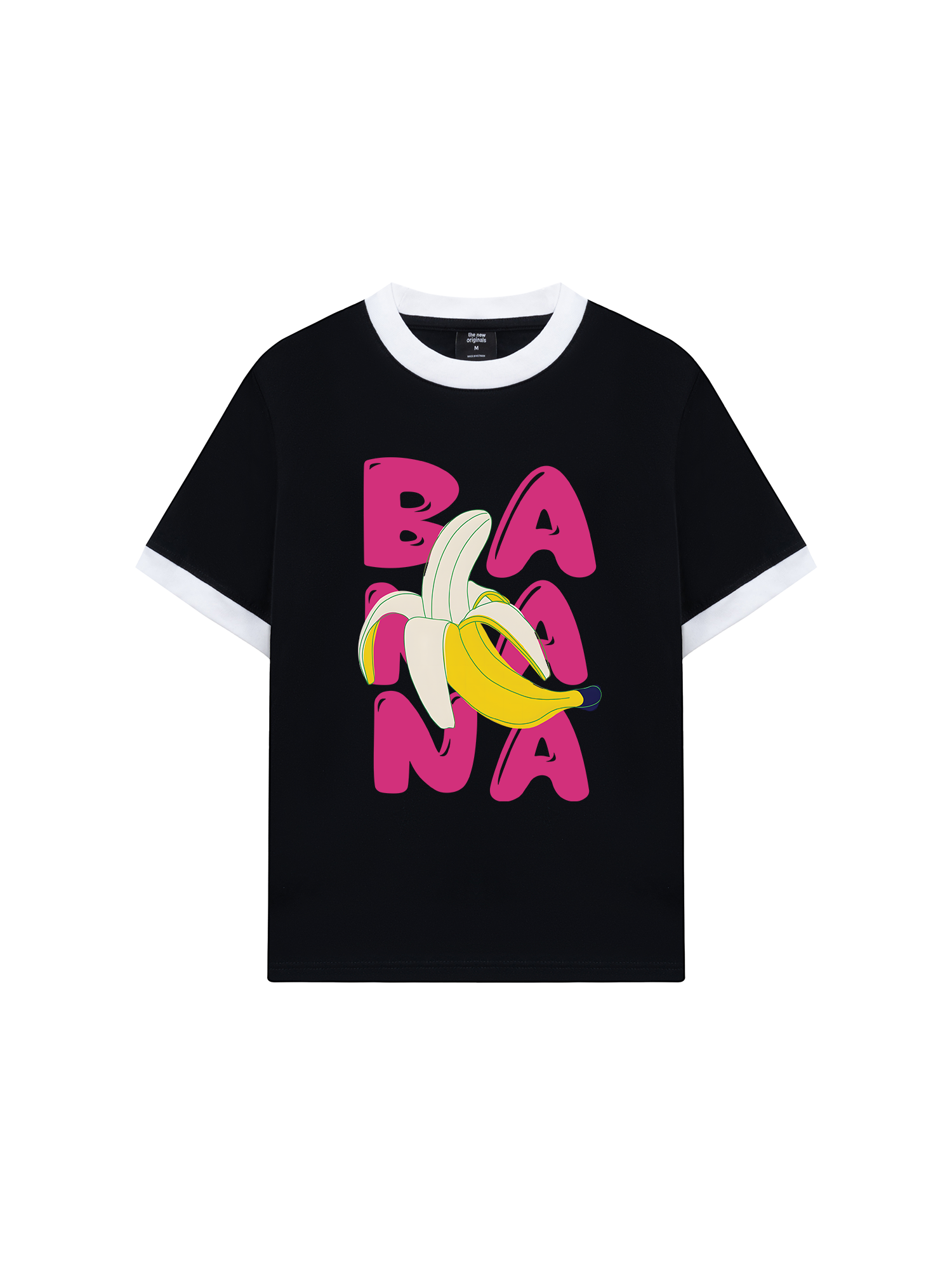 Áo Thun Ringer Relaxed Fit Suummer Vibes Cute Banana