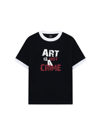 Áo Thun Ringer Relaxed Fit Be Bold Art Is Not A Crime