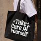 Túi Tote Take Care Of Yourself Flowers