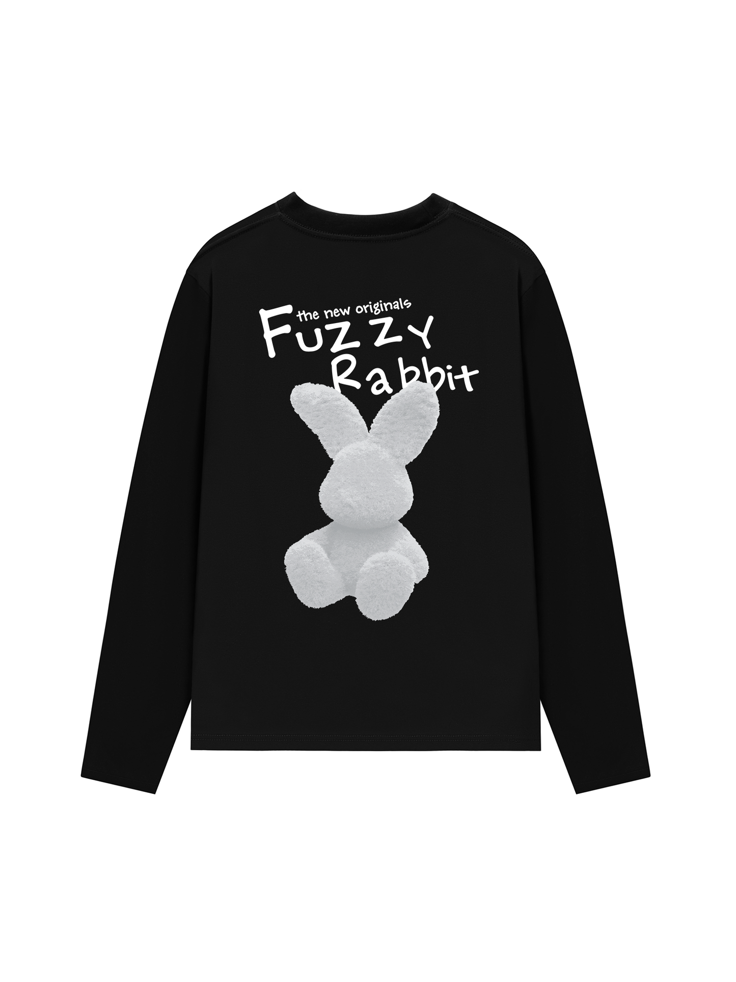 Áo Thun Dài Tay Doodle Fuzzy Rabbit