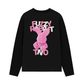 Áo Thun Dài Tay Pink Fuzzy Font Rabbit
