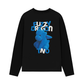 Áo Thun Dài Tay Fuzzy Font Dragon Blue