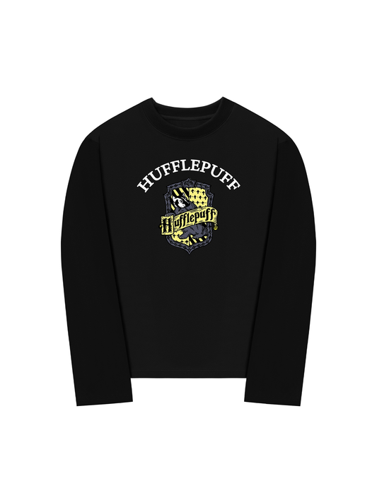 Áo Thun Dài Tay Harry Potter Huflepuff Vintage