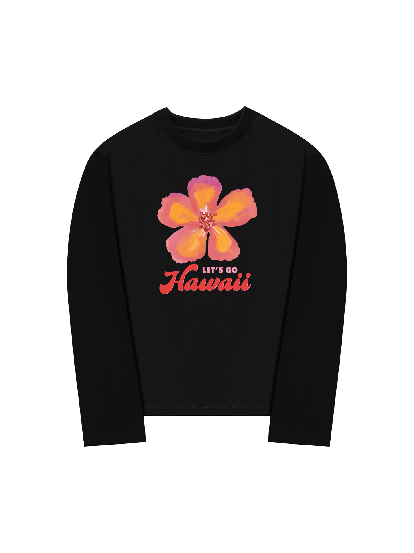 Áo Thun Dài Tay Summer Vibes Hawai Flower