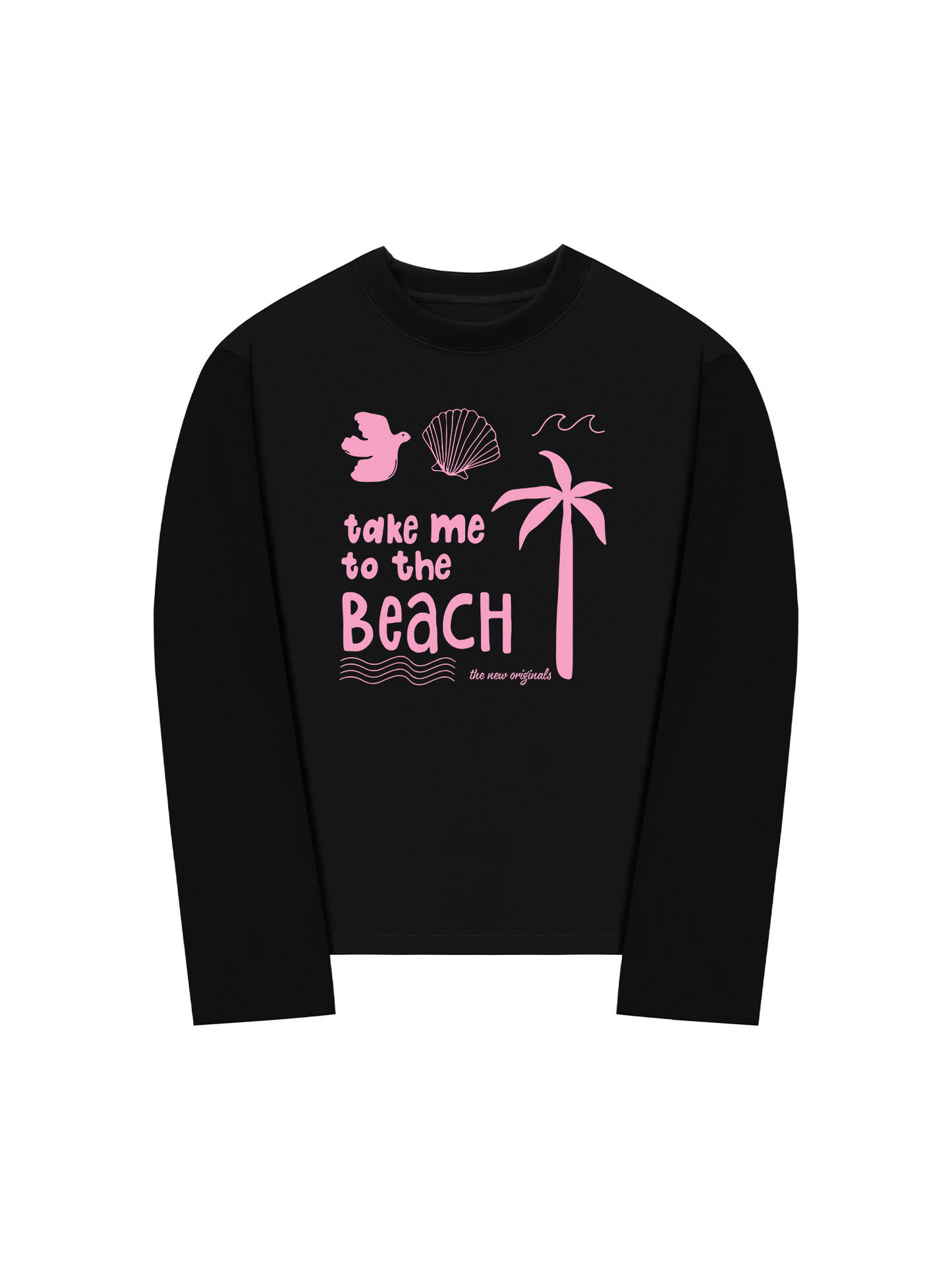 Áo Thun Dài Tay Take Me To The Beach Pink