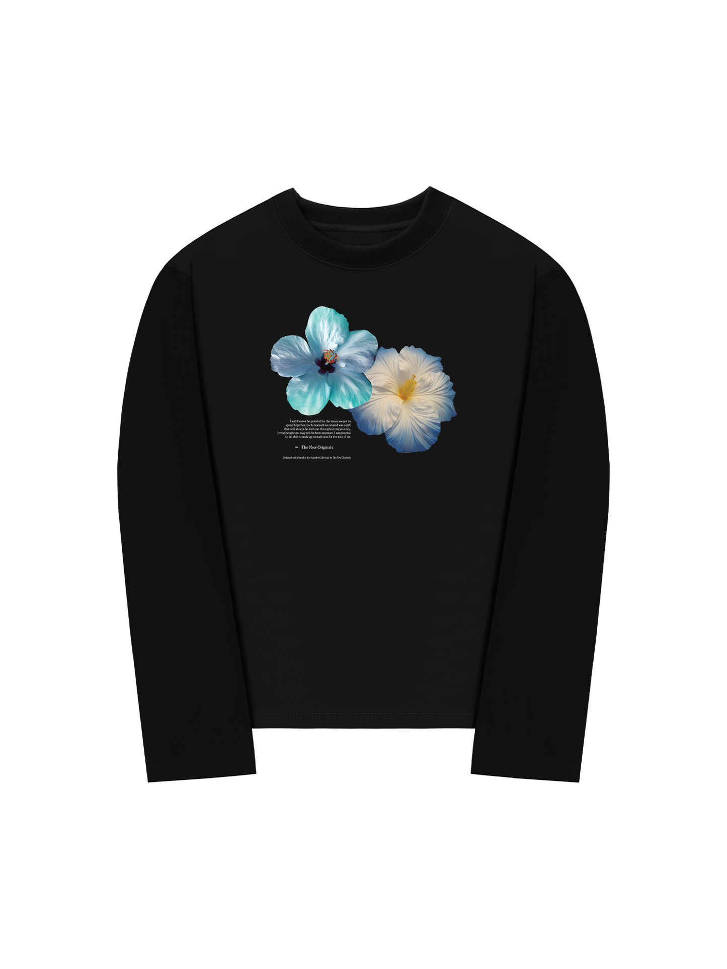 Áo Thun Dài Tay Summer Vibes Souble Blue Flower