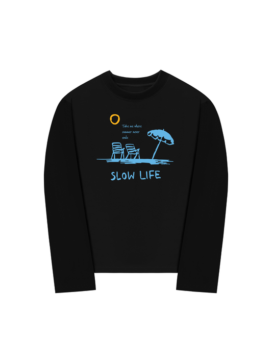 Áo Thun Dài Tay Slow Life