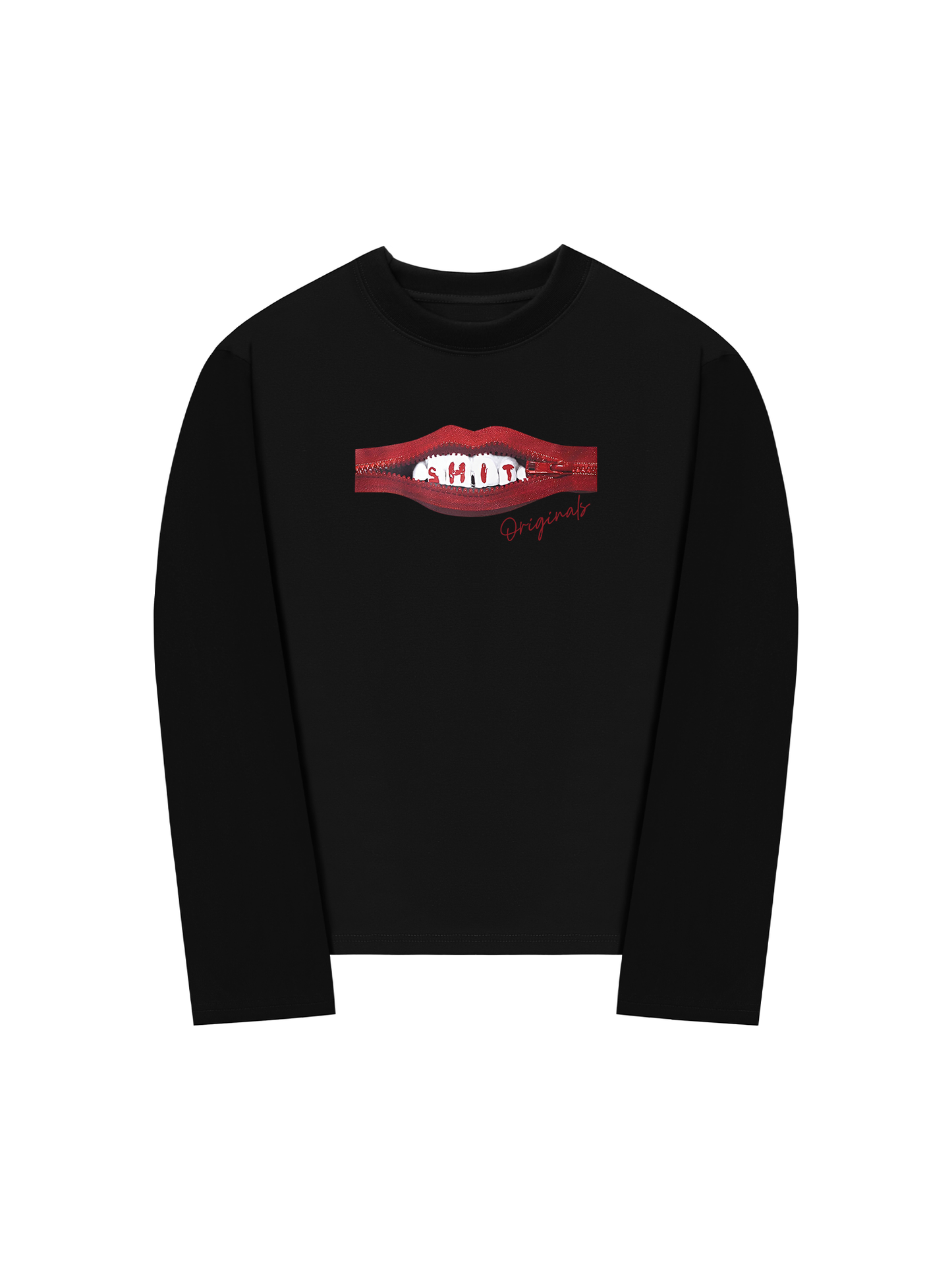 Áo Thun Dài Tay Teeth Zip Classic