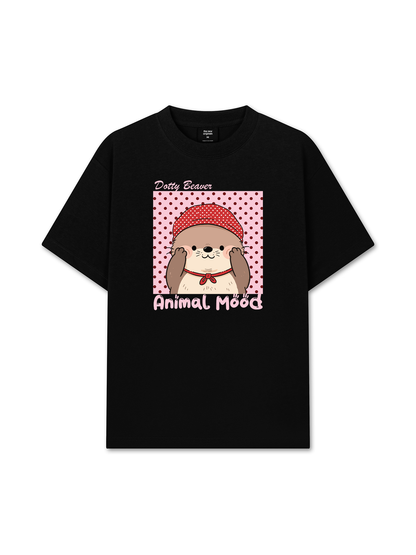Áo Thun Relaxed Fit Animal Dotty Beaver