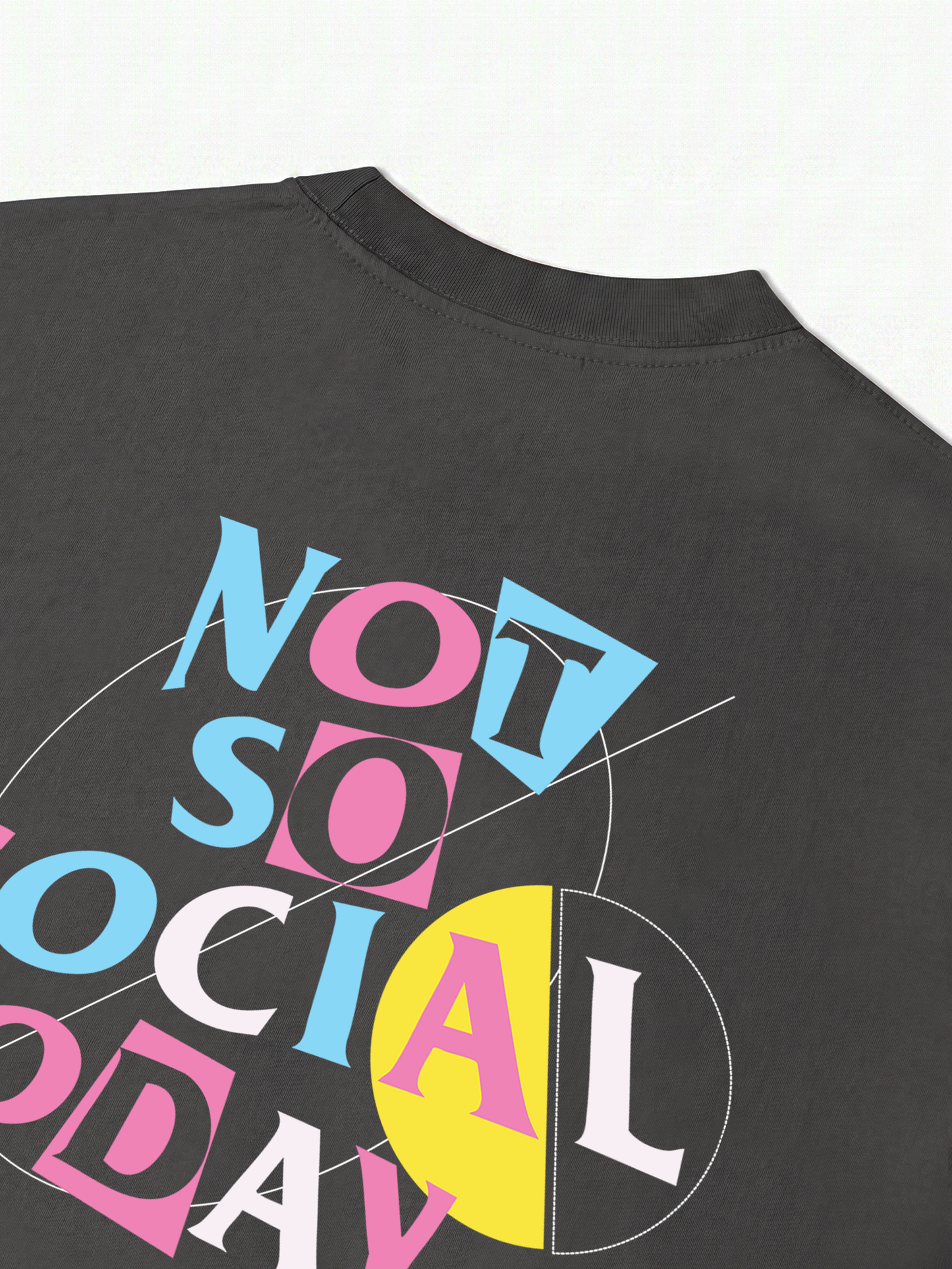Áo Thun Relaxed Fit Not So Social Today Abstract Introvert