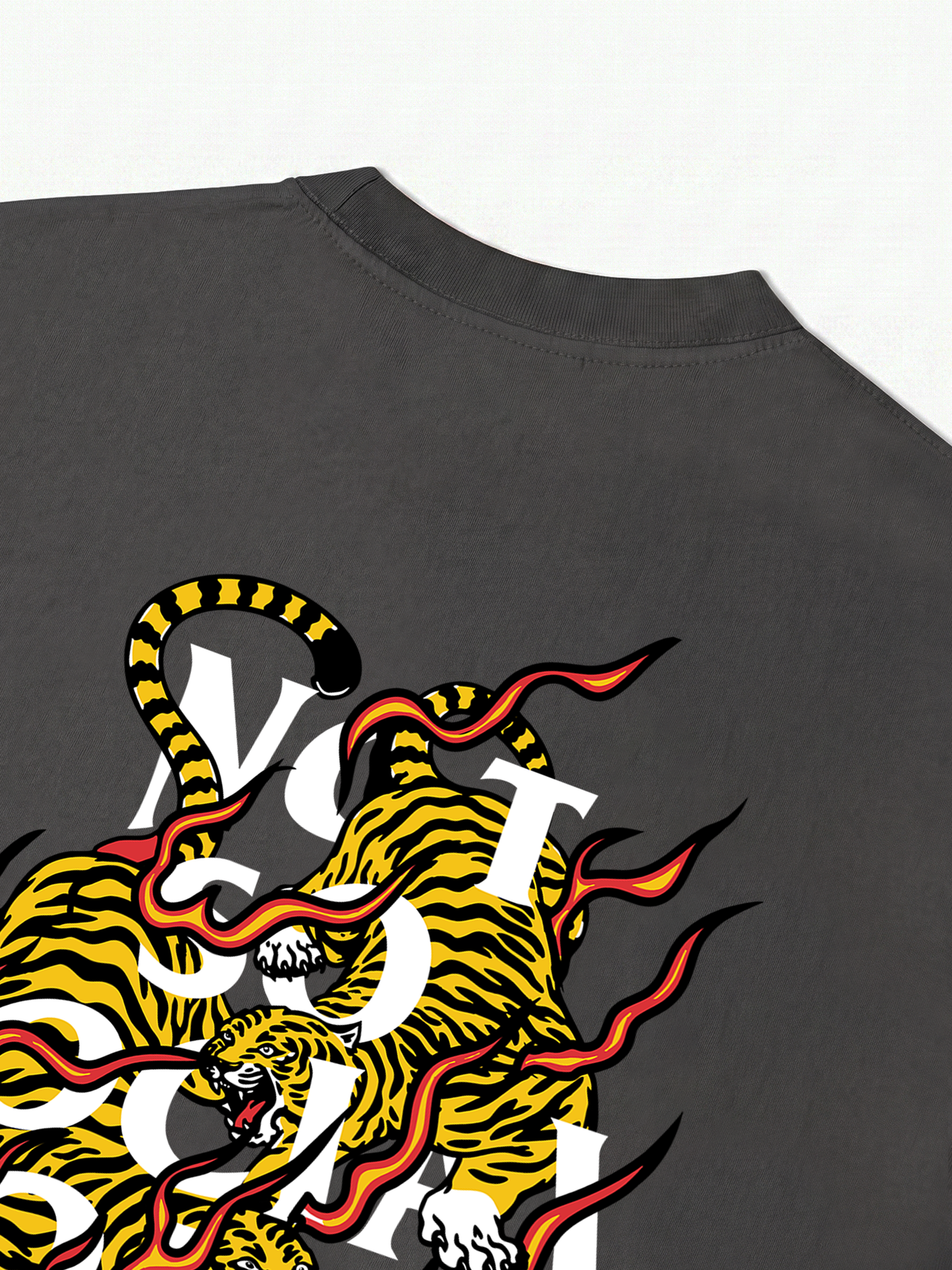 Áo Thun Relaxed Fit Not So Social Today Tiger Heat