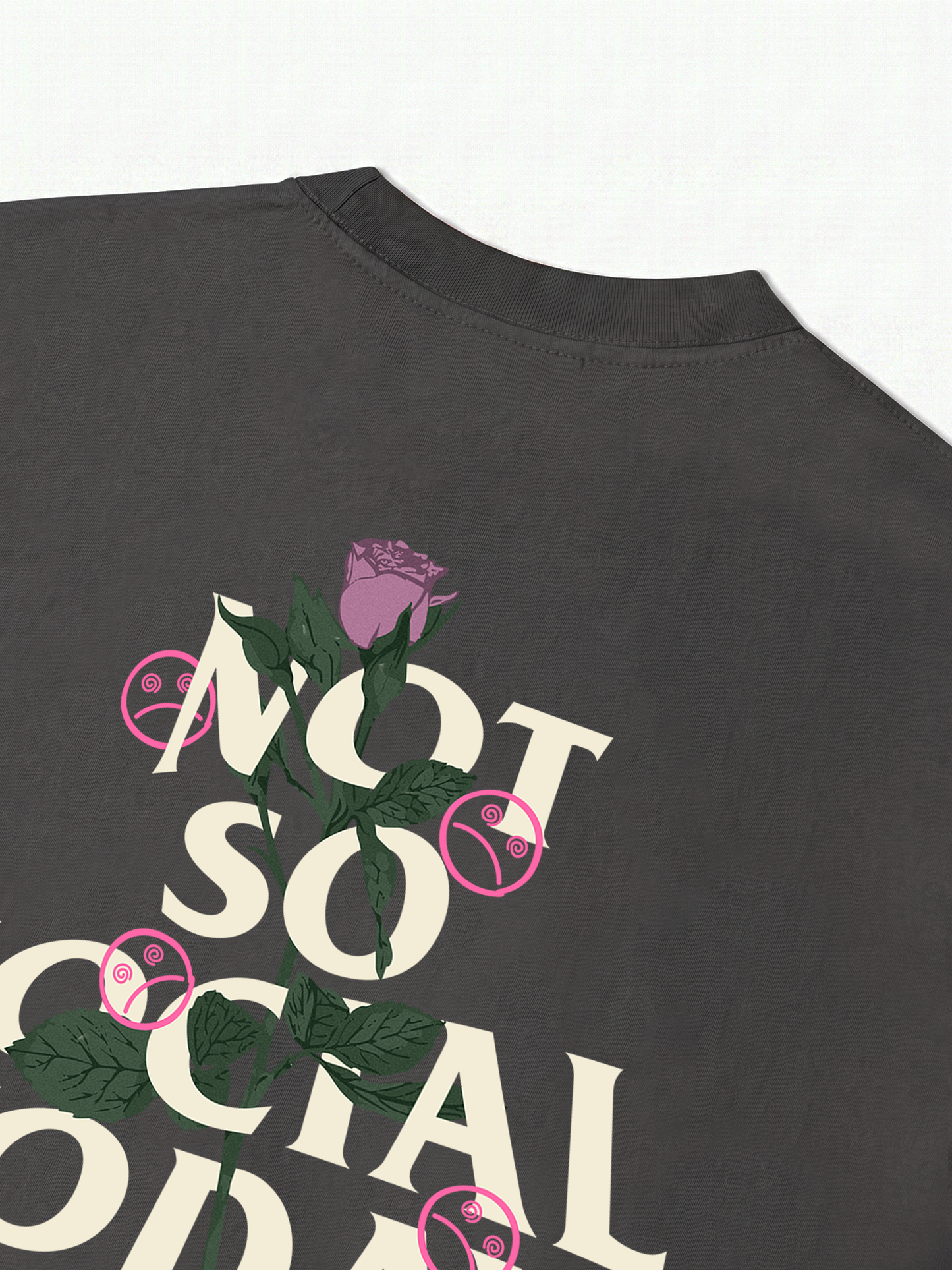 Áo Thun Relaxed Fit Not So Social Today Prettiest Flower