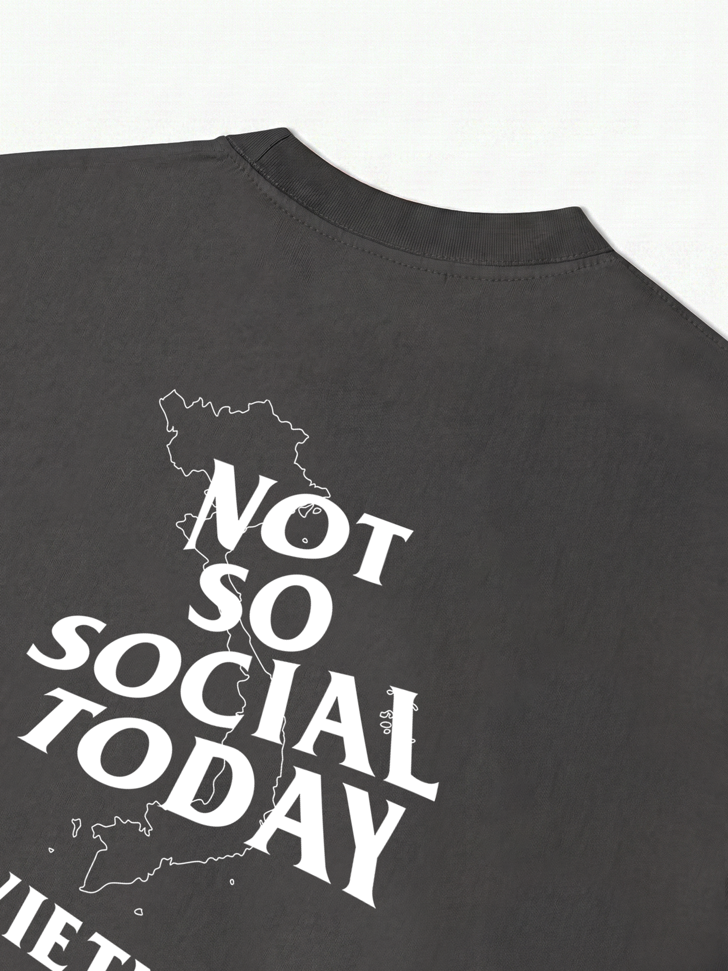 Áo Thun Relaxed Fit Not So Social Today Vietnam