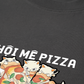 Áo Thun Relaxed Fit Hội Mèo Mê Pizza