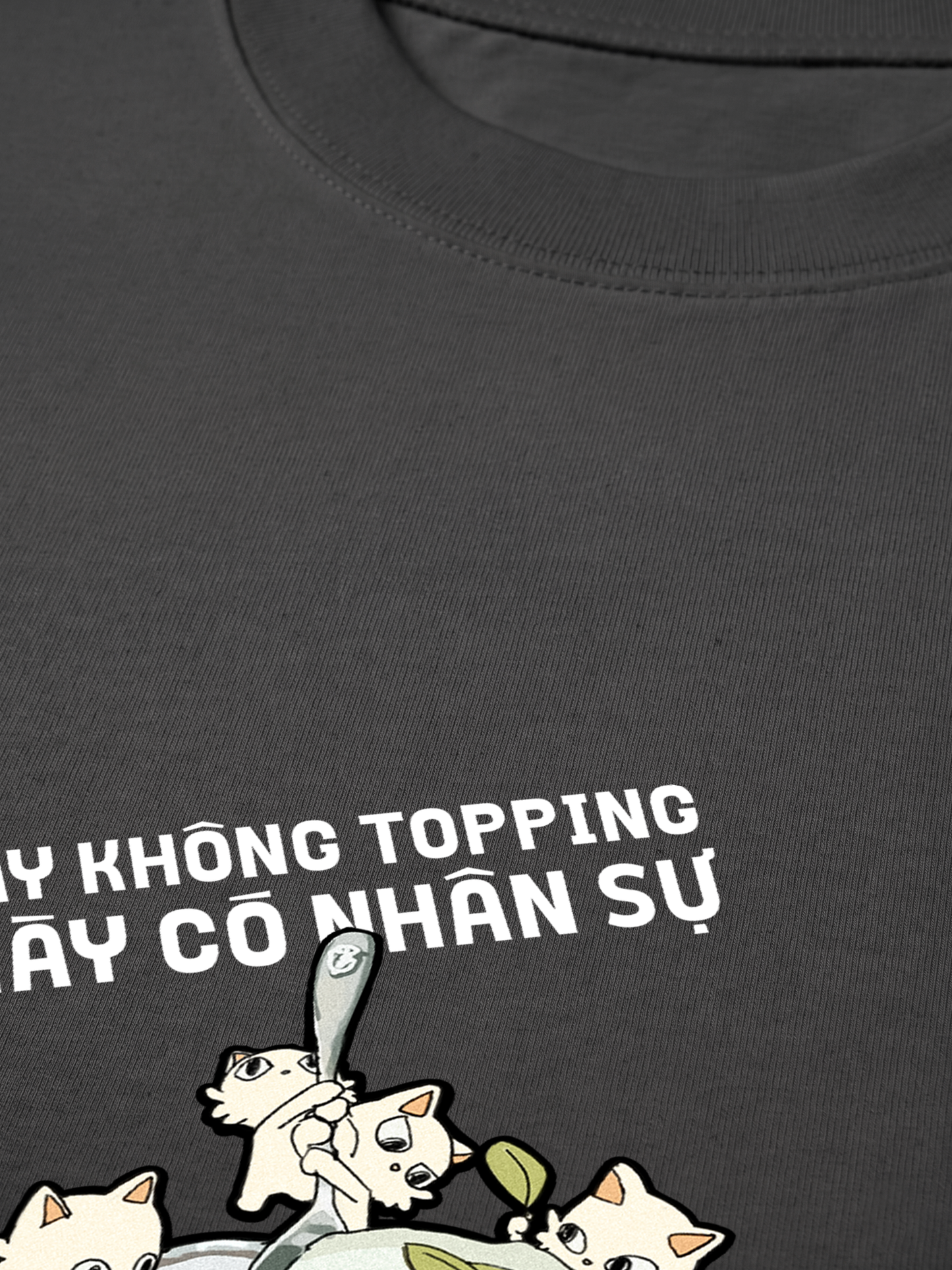 Áo Thun Relaxed Fit Hội Mèo Topping hơi quậy