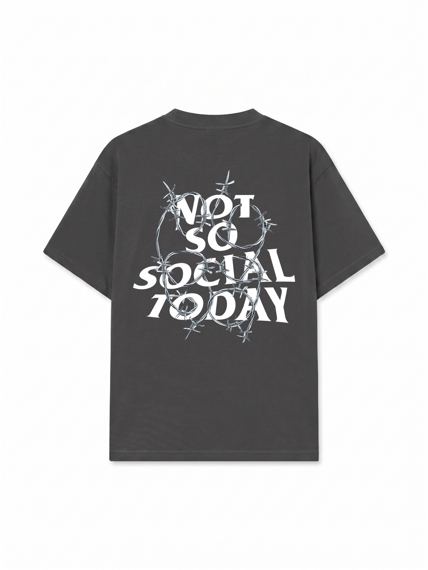 Áo Thun Relaxed Fit Not So Social Today Bobwire
