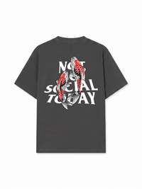 Áo Thun Relaxed Fit Not So Social Today Koi Harmony