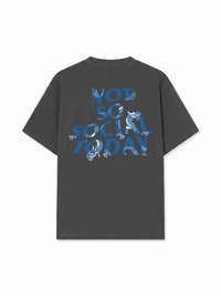 Áo Thun Relaxed Fit Not So Social Today Blue Dragon