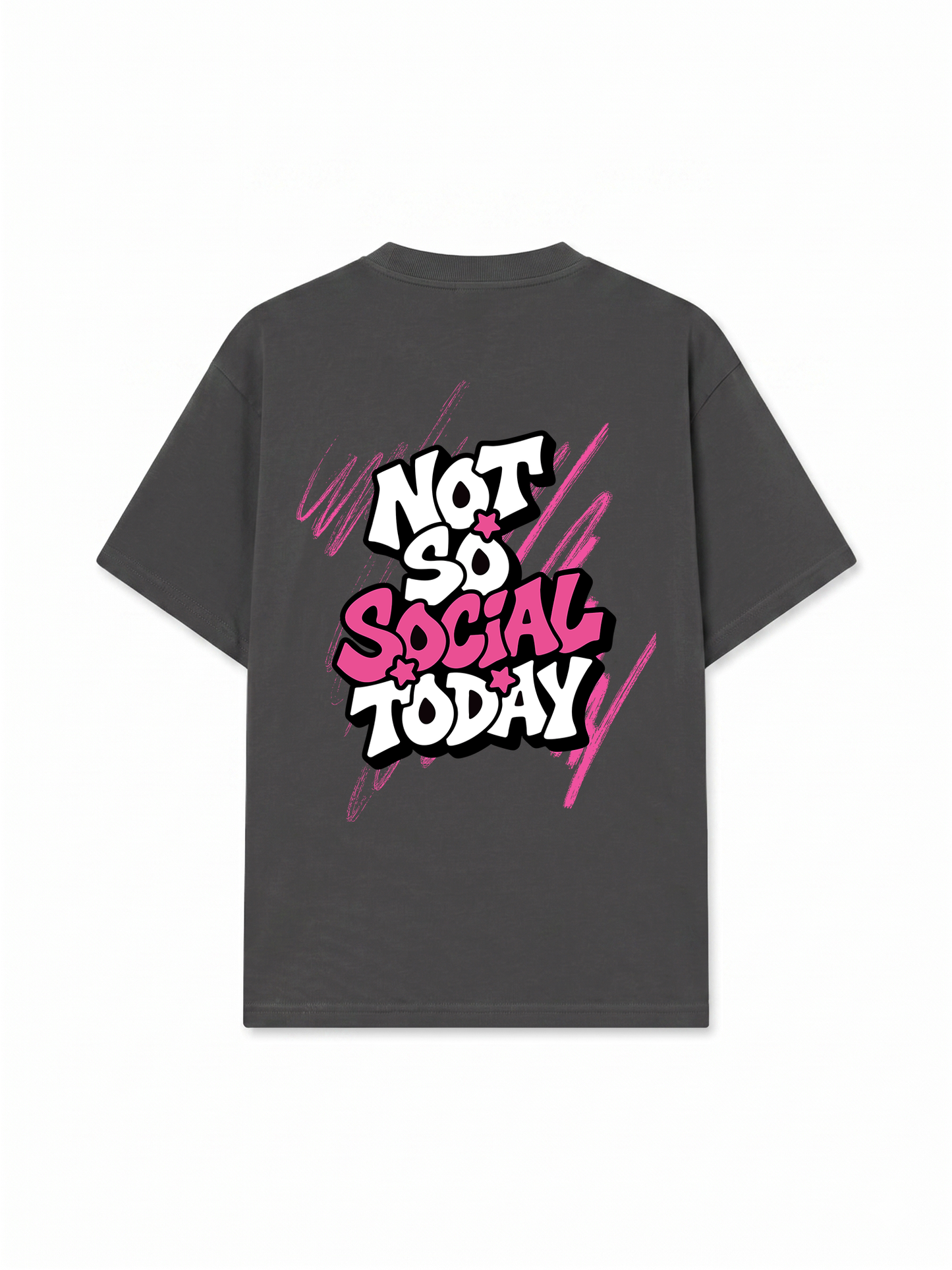 Áo Thun Relaxed Fit Not So Social Today Scribbles