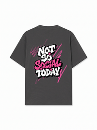 Áo Thun Relaxed Fit Not So Social Today Scribbles